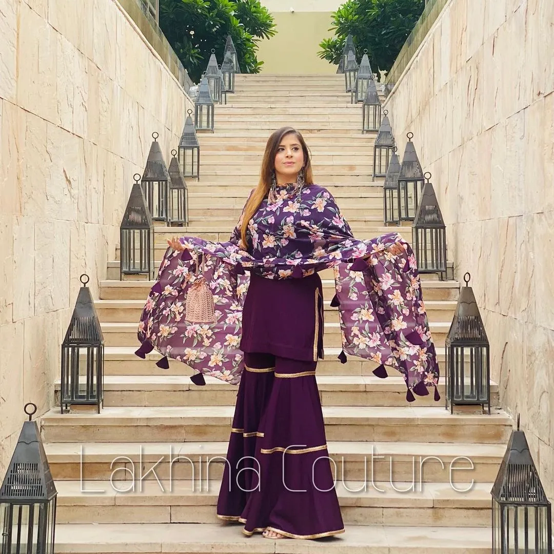 Purple Garara Suit