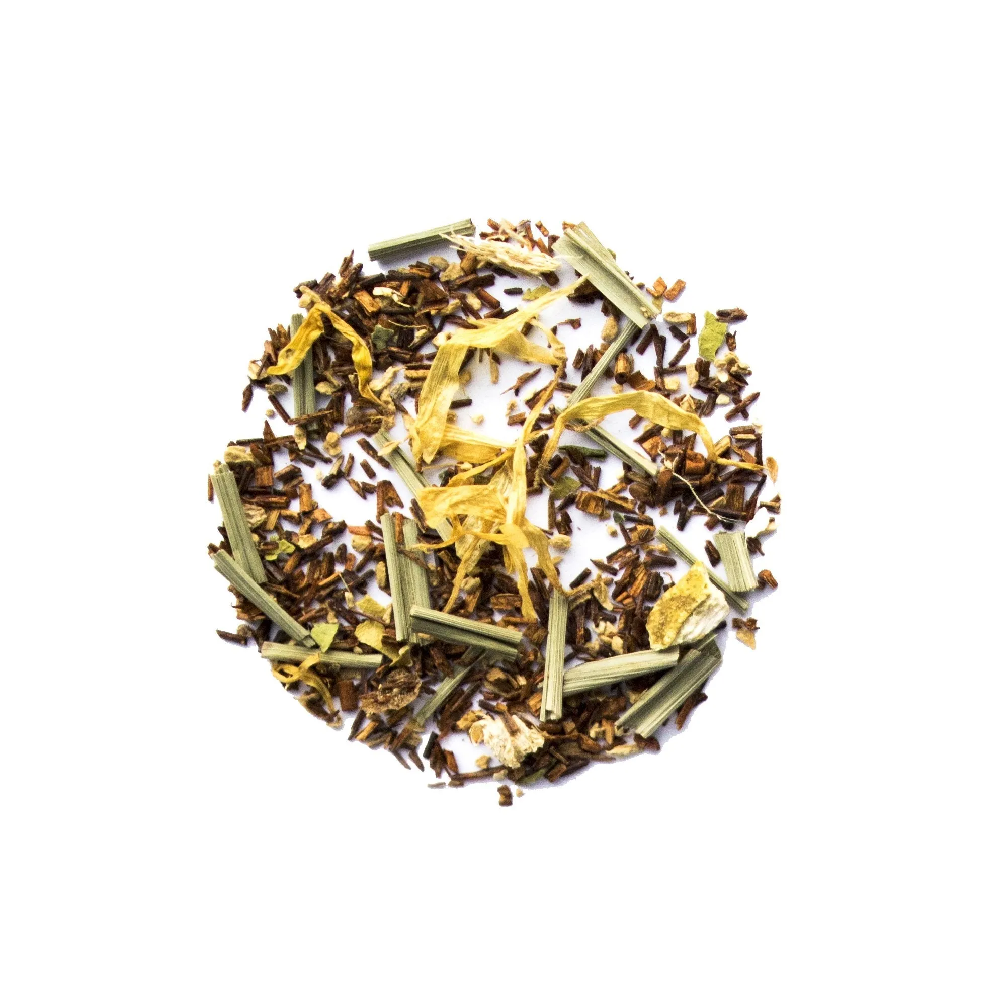 Pyramid Tea Bags - Lemon Ginger Rooibos Herbal Tea - Genuine Tea Company - Toronto - Canada