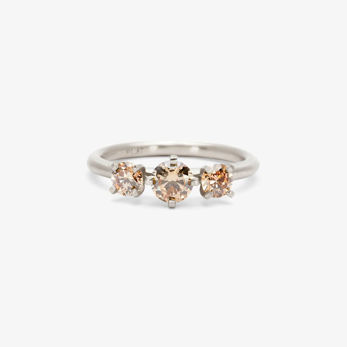 Queen Brown Diamond Trinity Ring | R11721BR
