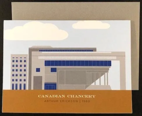 "Capital Style" Washington DC Minimalist Architecture Blank Card Set