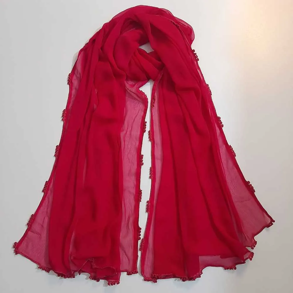 Qureshia Work Chiffon Dupatta  - ZD05