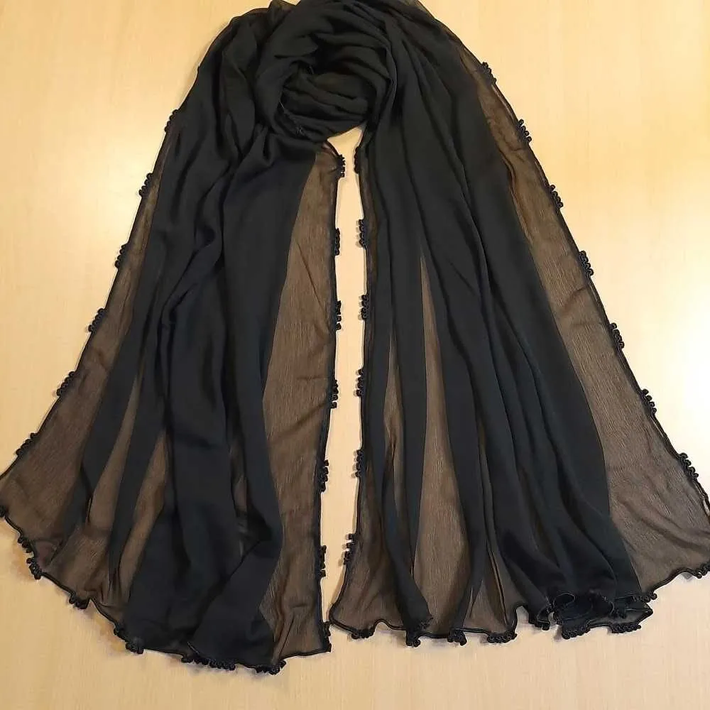 Qureshia Work Chiffon Dupatta  - ZD05