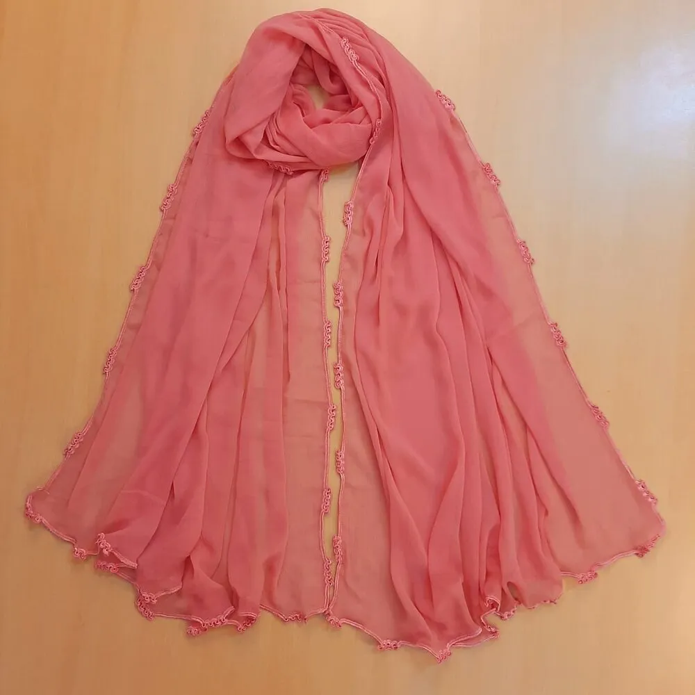 Qureshia Work Chiffon Dupatta  - ZD05