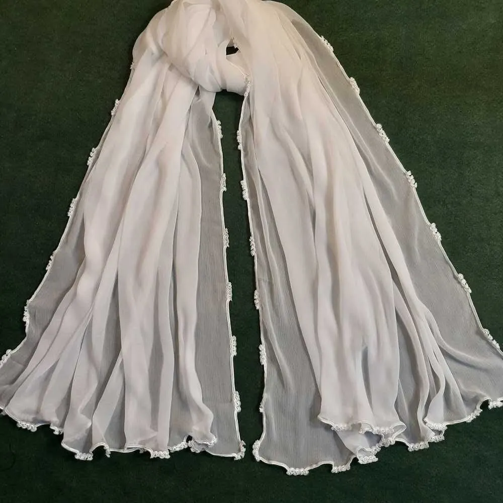 Qureshia Work Chiffon Dupatta  - ZD05