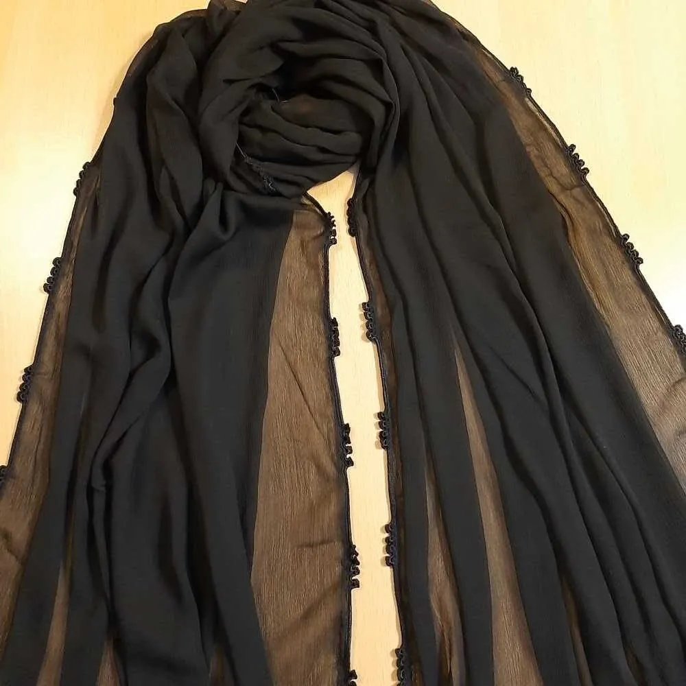 Qureshia Work Chiffon Dupatta  - ZD05