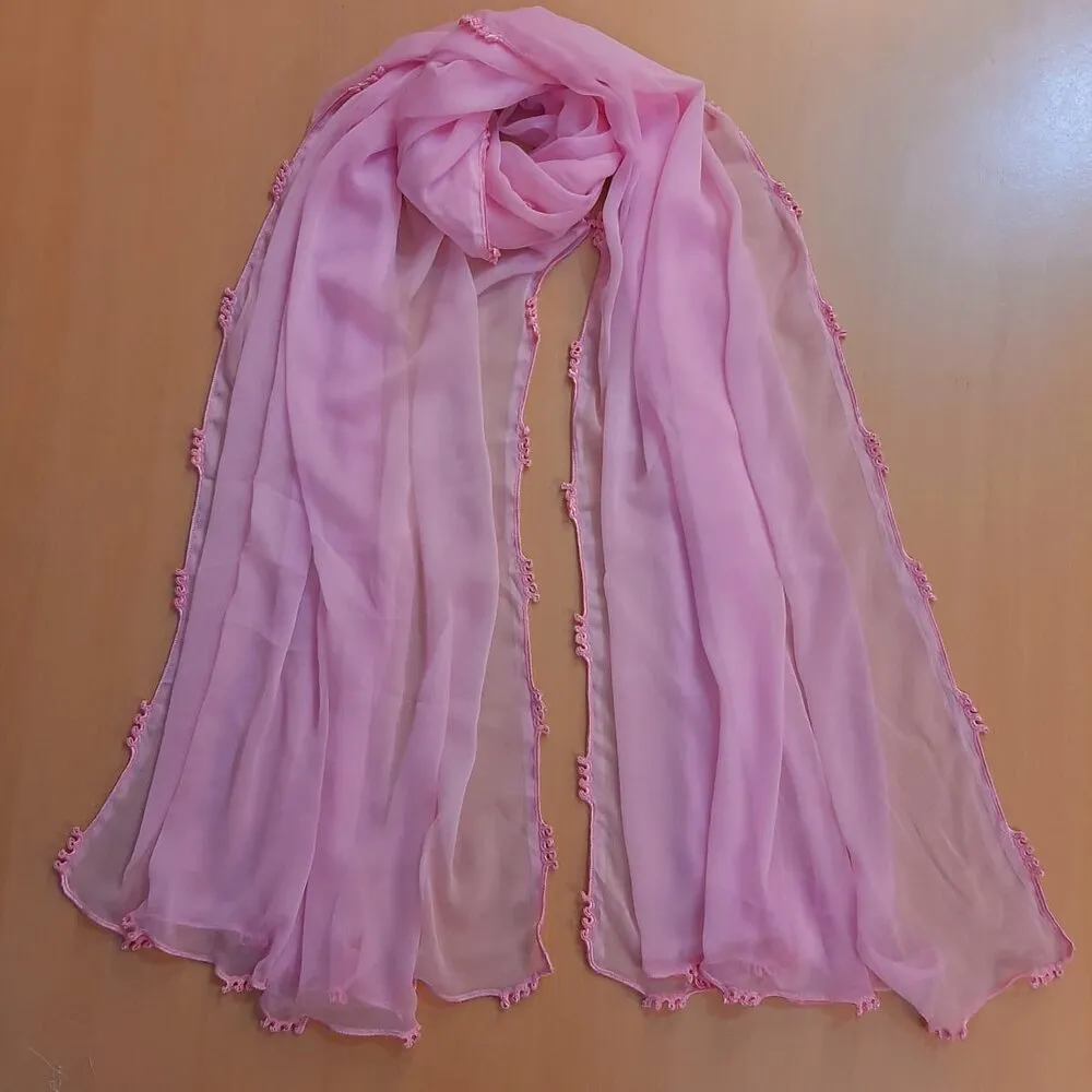Qureshia Work Chiffon Dupatta  - ZD05
