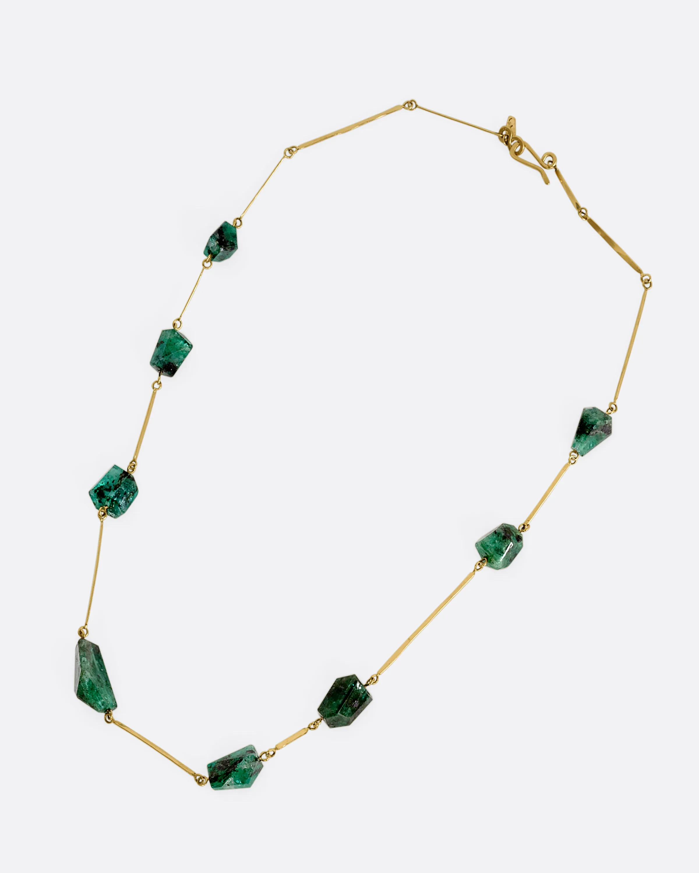 Raw Emerald Necklace