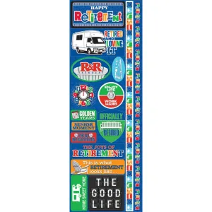 Reminisce  Diecut Stickers - Retirement