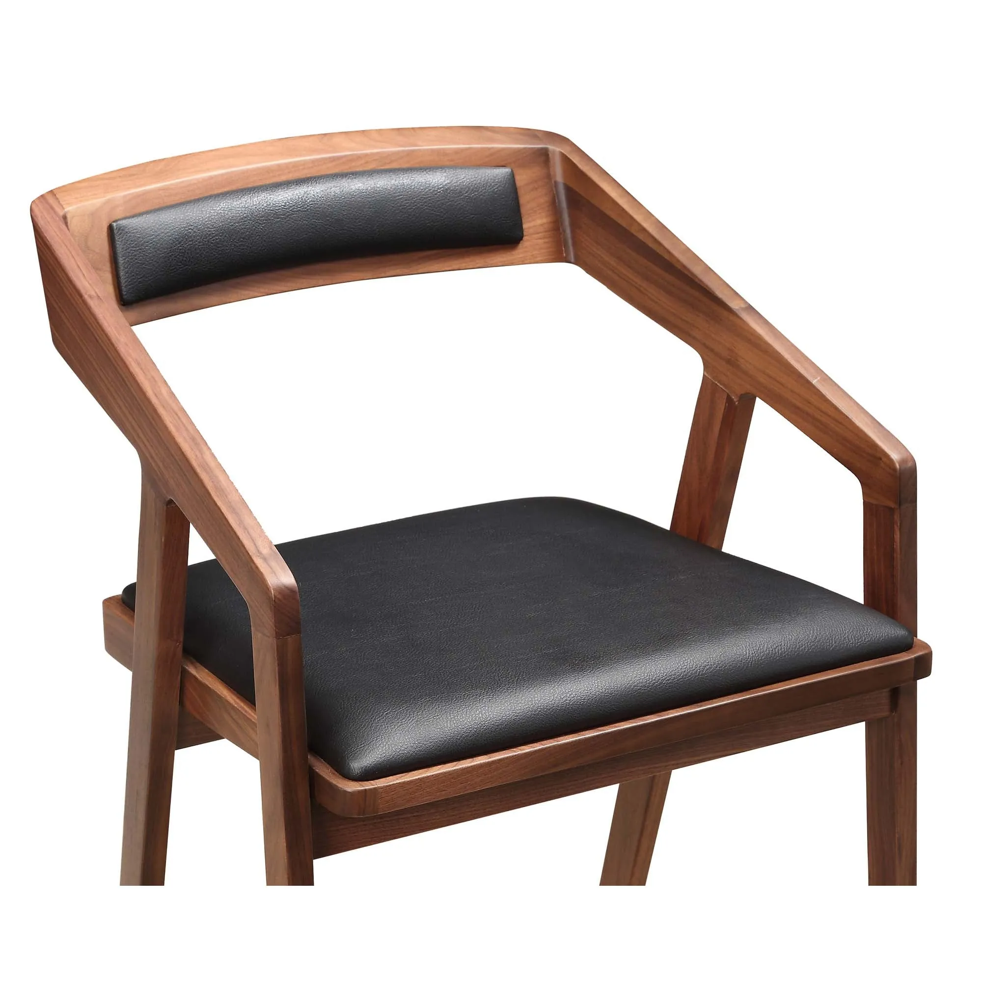 Retro-Chic Swivel Stool - Minimalist Oak Frame & Vegan Leather Seat