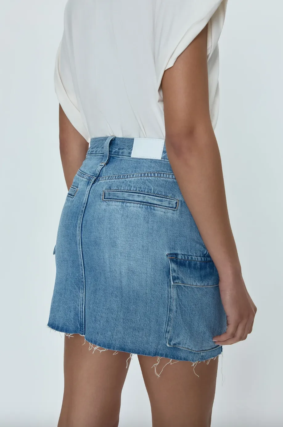 Rhea Mini Skirt-Blue