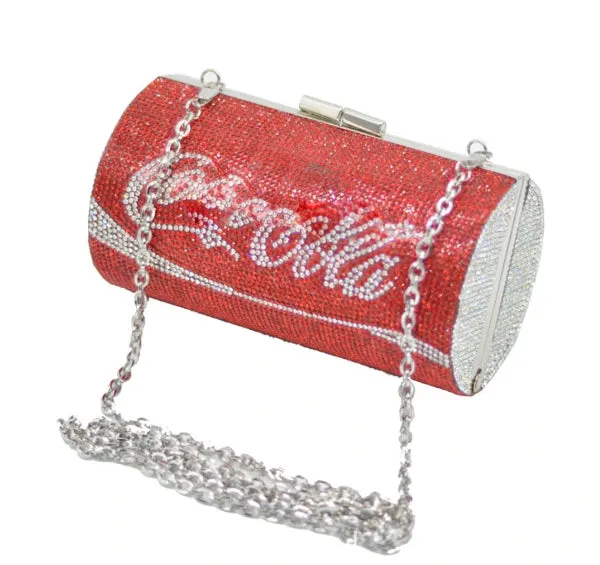 Rhinestone Coca Cola Clutch Bag
