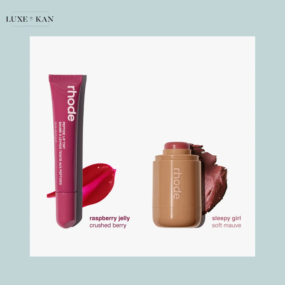 RHODE FALL DUOS 
POCKET BLUSH   PEPTIDE LIP TINT