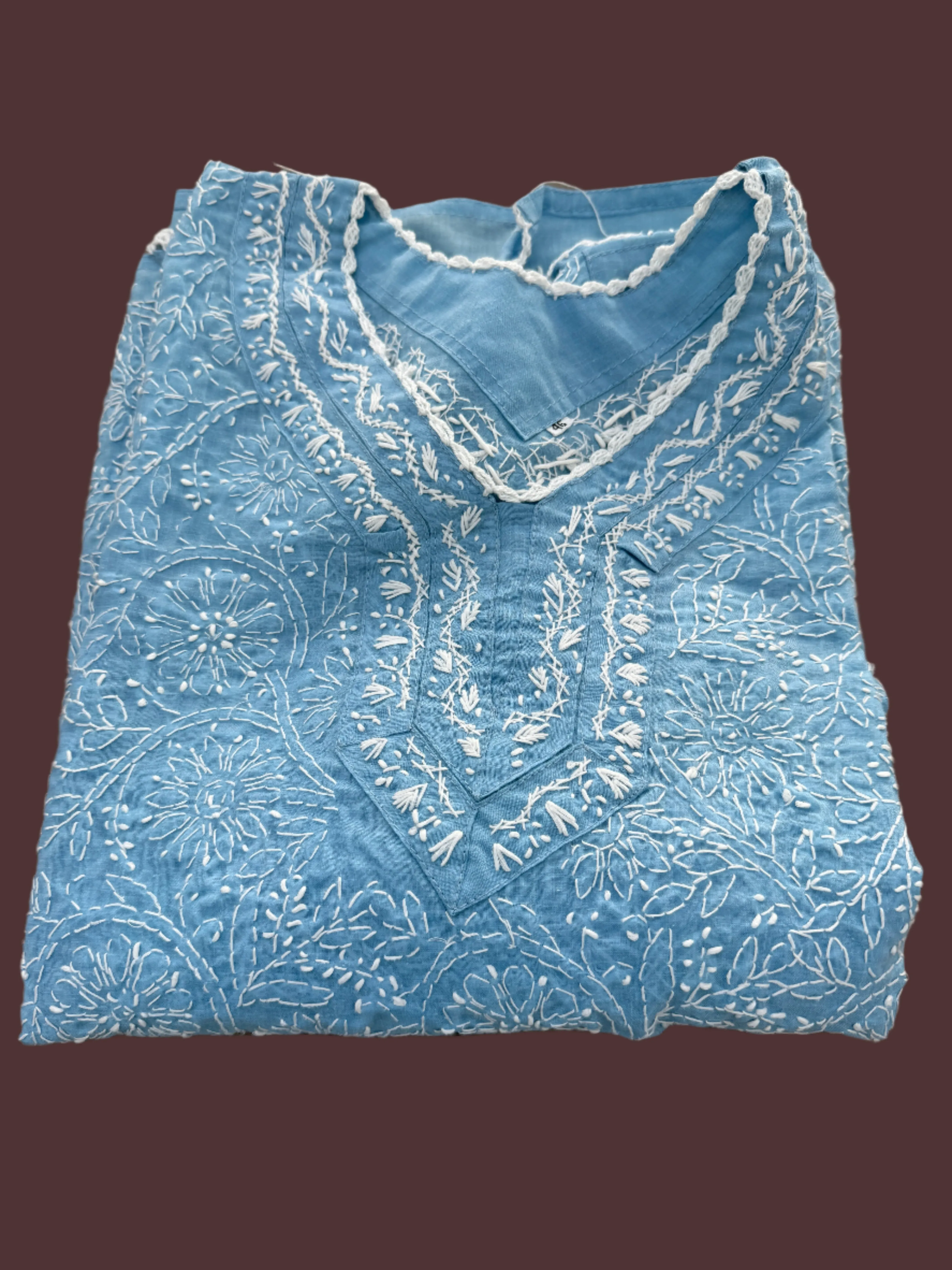 Richa Baby Blue Chikankari Kurta