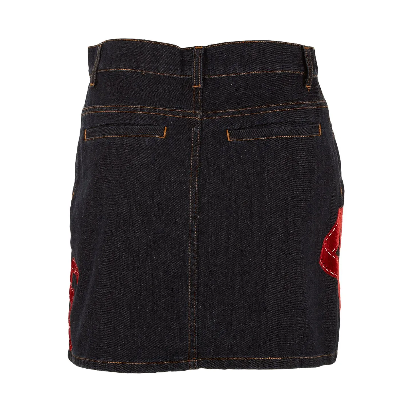 Roberto Cavalli Denim Logo Skirt