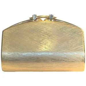 Rodo Gold Metal Evening Clutch