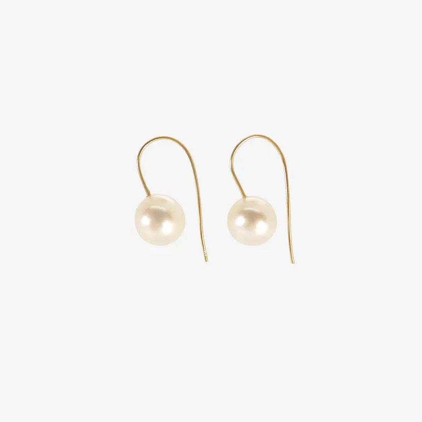 Rosanne Pugliese <br> 18K Yellow Gold & South Sea Pearl Earrings