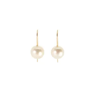 Rosanne Pugliese <br> 18K Yellow Gold & South Sea Pearl Earrings