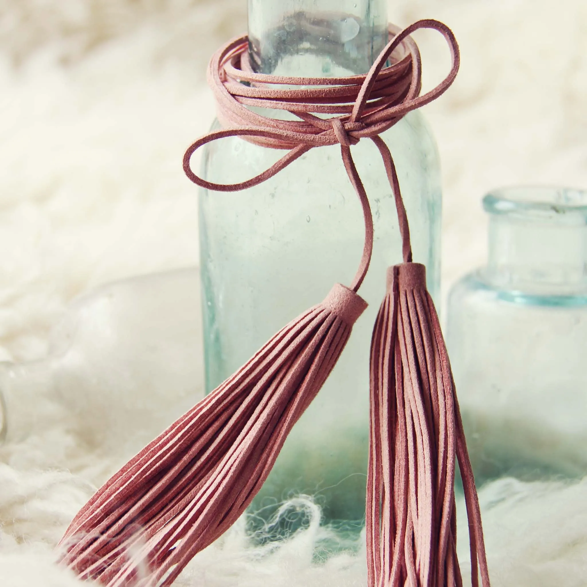 Rose & Fringe Choker Necklace