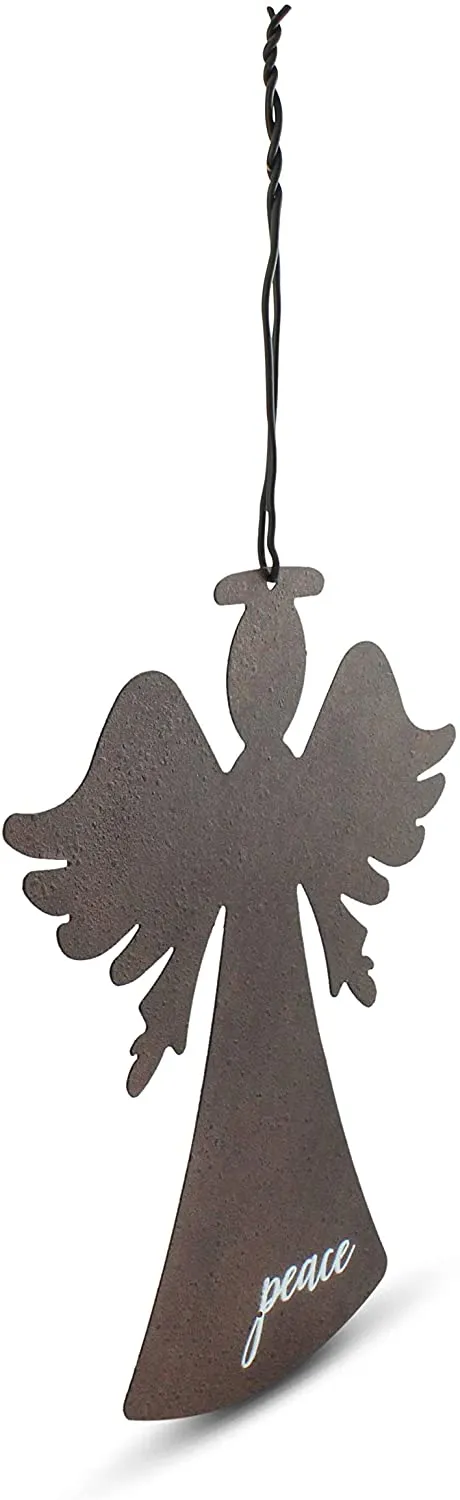 Rustic Angel Christmas Ornaments (Set of 2)