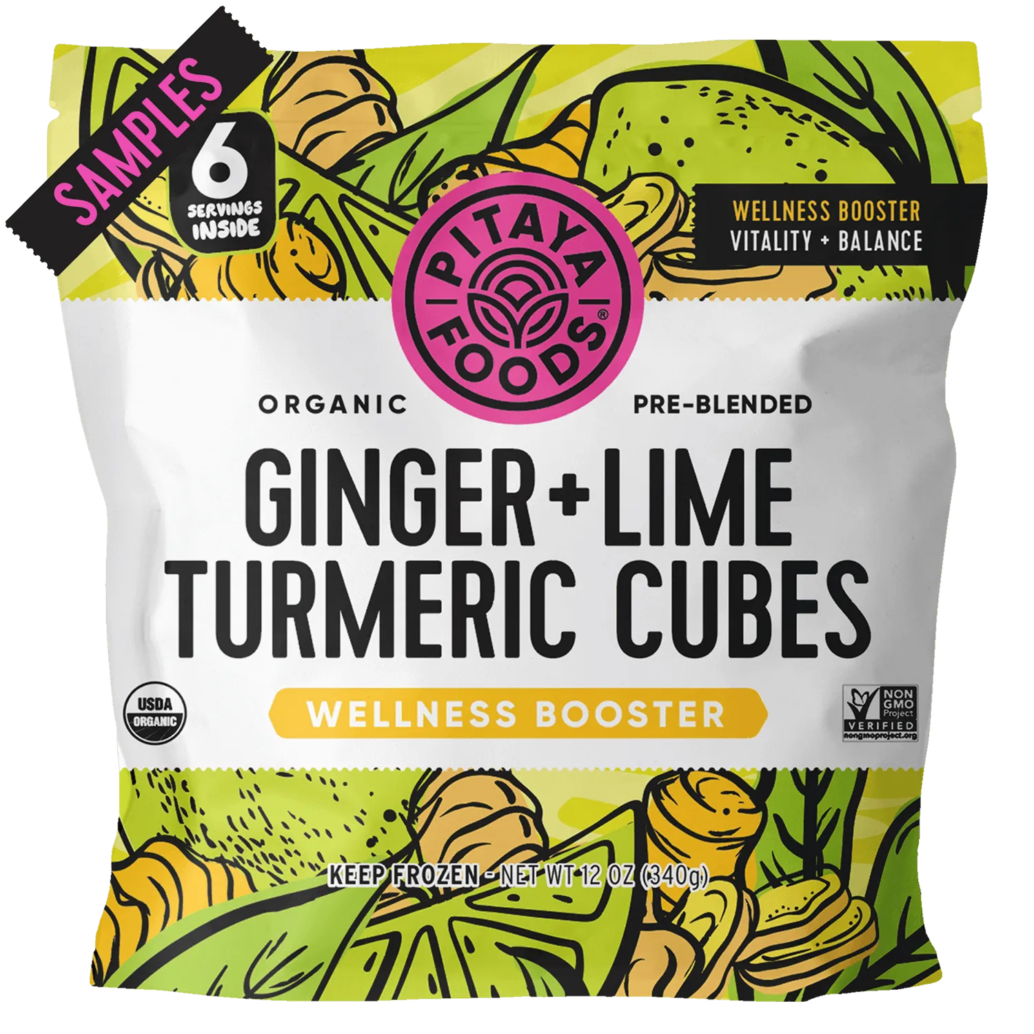 SAMPLE - Organic Ginger Lime Turmeric Bite-Sized Pieces