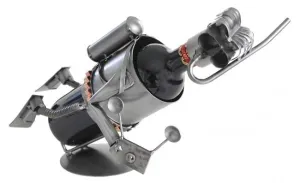 Scuba Diver with Camera Wine Bottle Holder