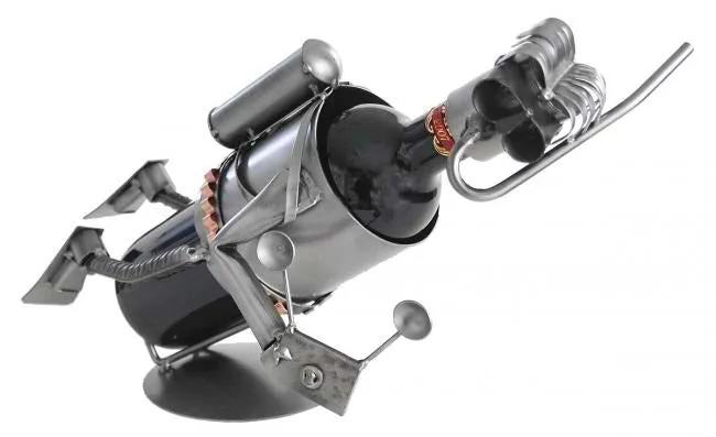 Scuba Diver with Camera Wine Bottle Holder
