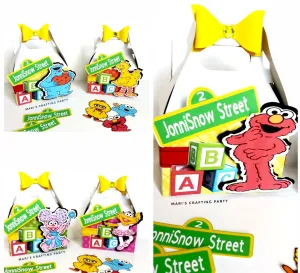 Sesame Street Themed Party Boxes / 10 pcs.
