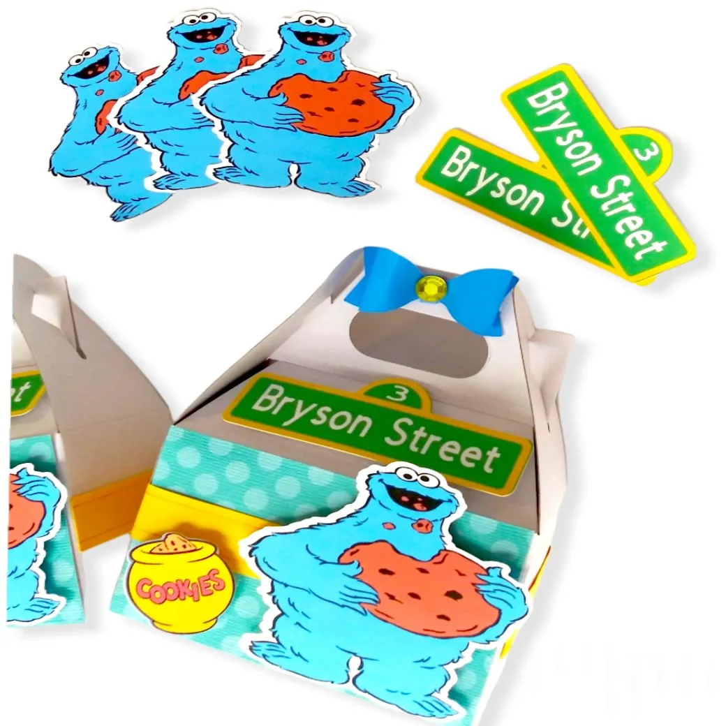 Sesame Street Themed Party Boxes / 10 pcs.