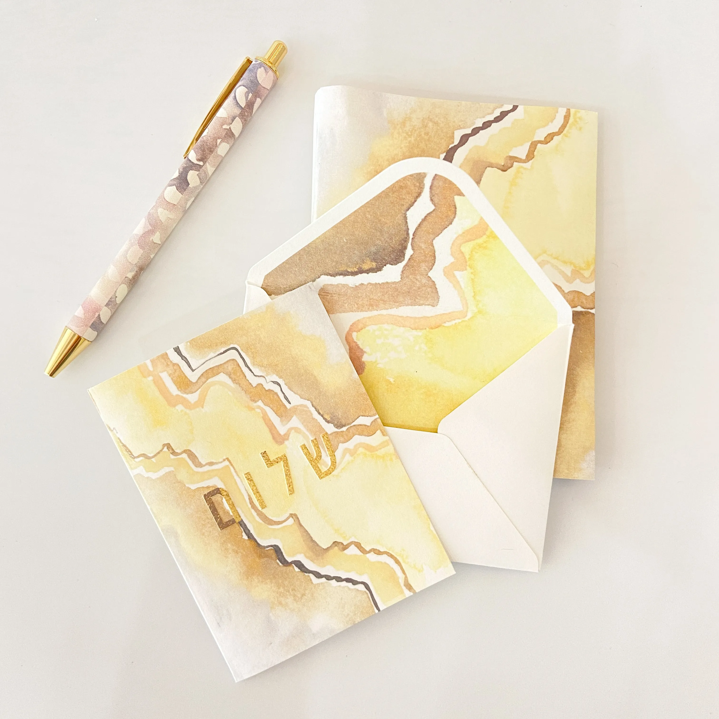 Shalom Monochromatic | Greeting Cards
