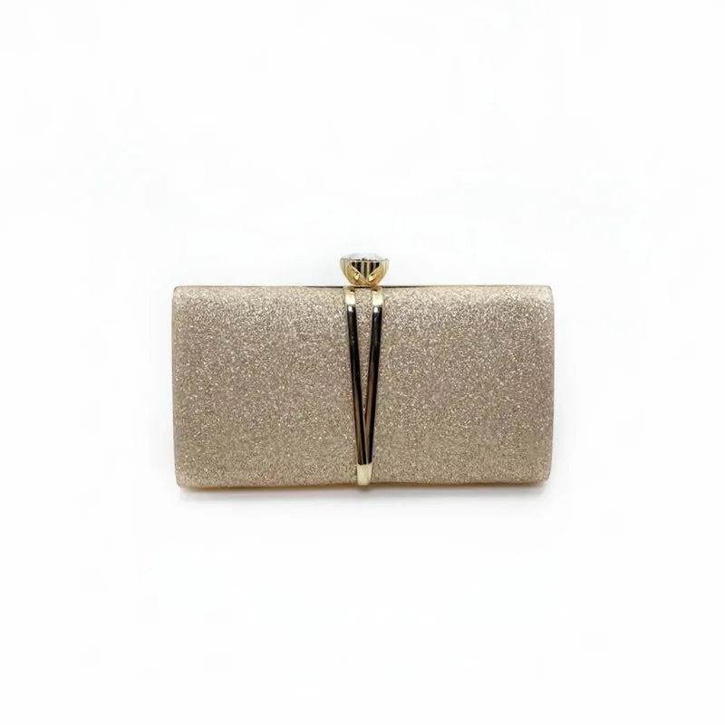 Shiny Glitter Evening Clutch Bag Women Wedding Purse Party Banquet Handbag Lady Elegant Daily Club Chain Bag