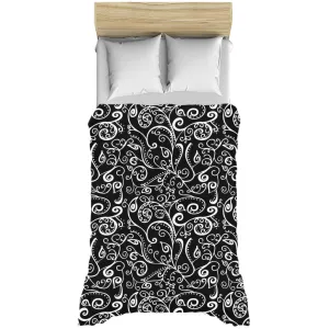 Silent Era, Black Duvet Cover