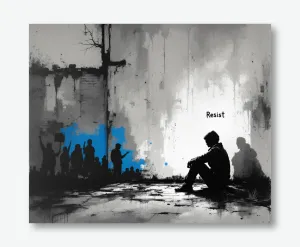 Silent Strength: Resilient Rebellion Wall Art Poster