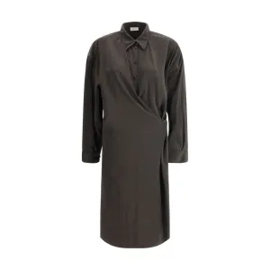 Silk Chemisier Long Dress