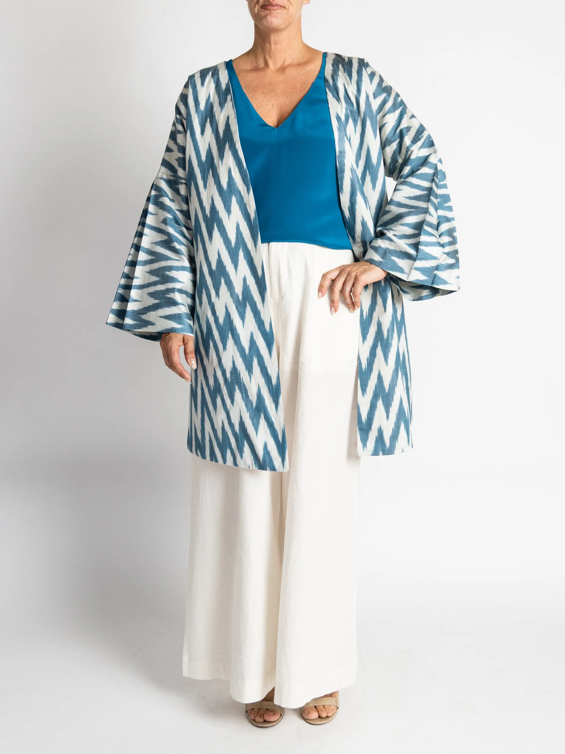 Silk Ikat Chapan Coat