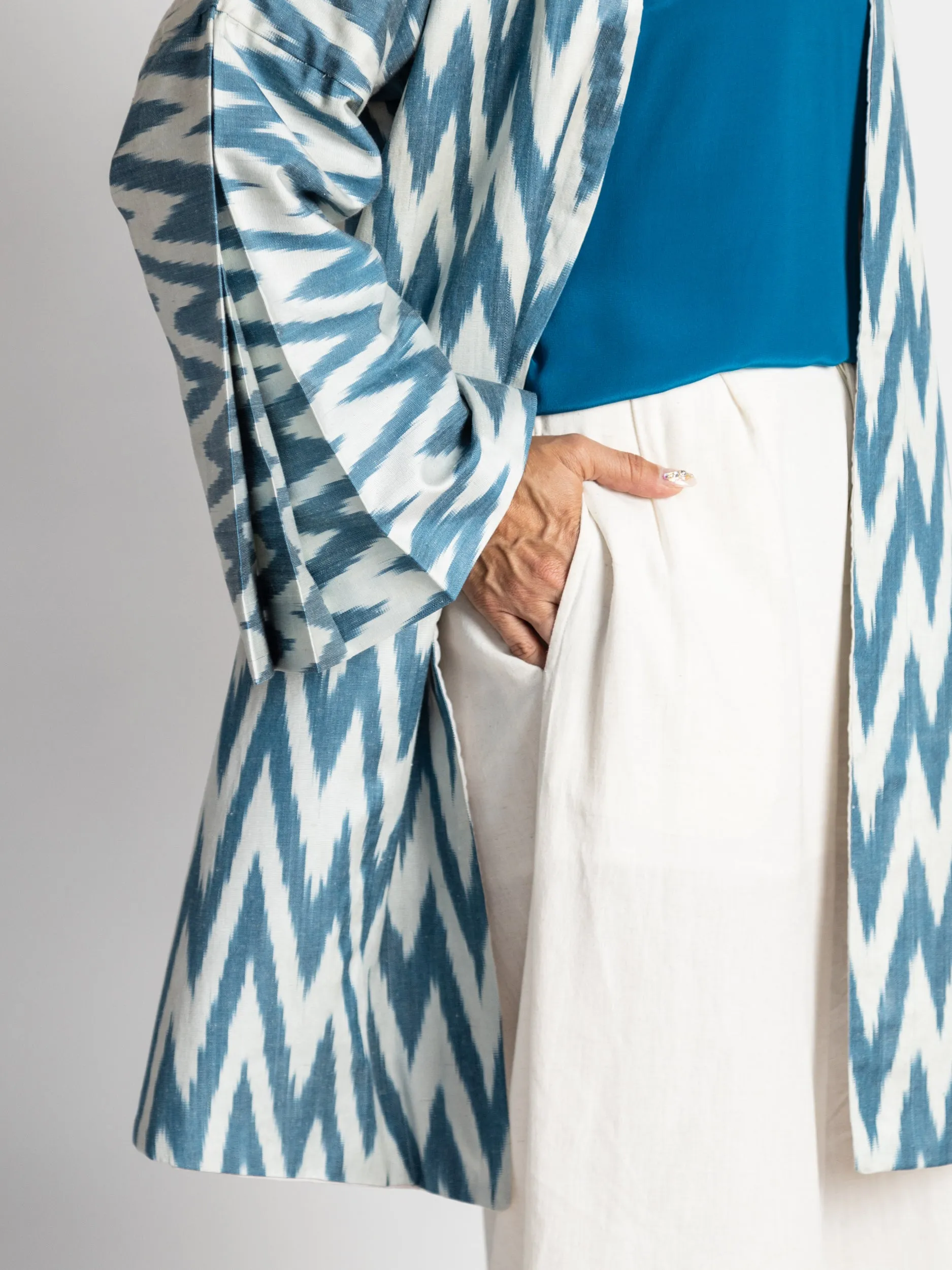 Silk Ikat Chapan Coat