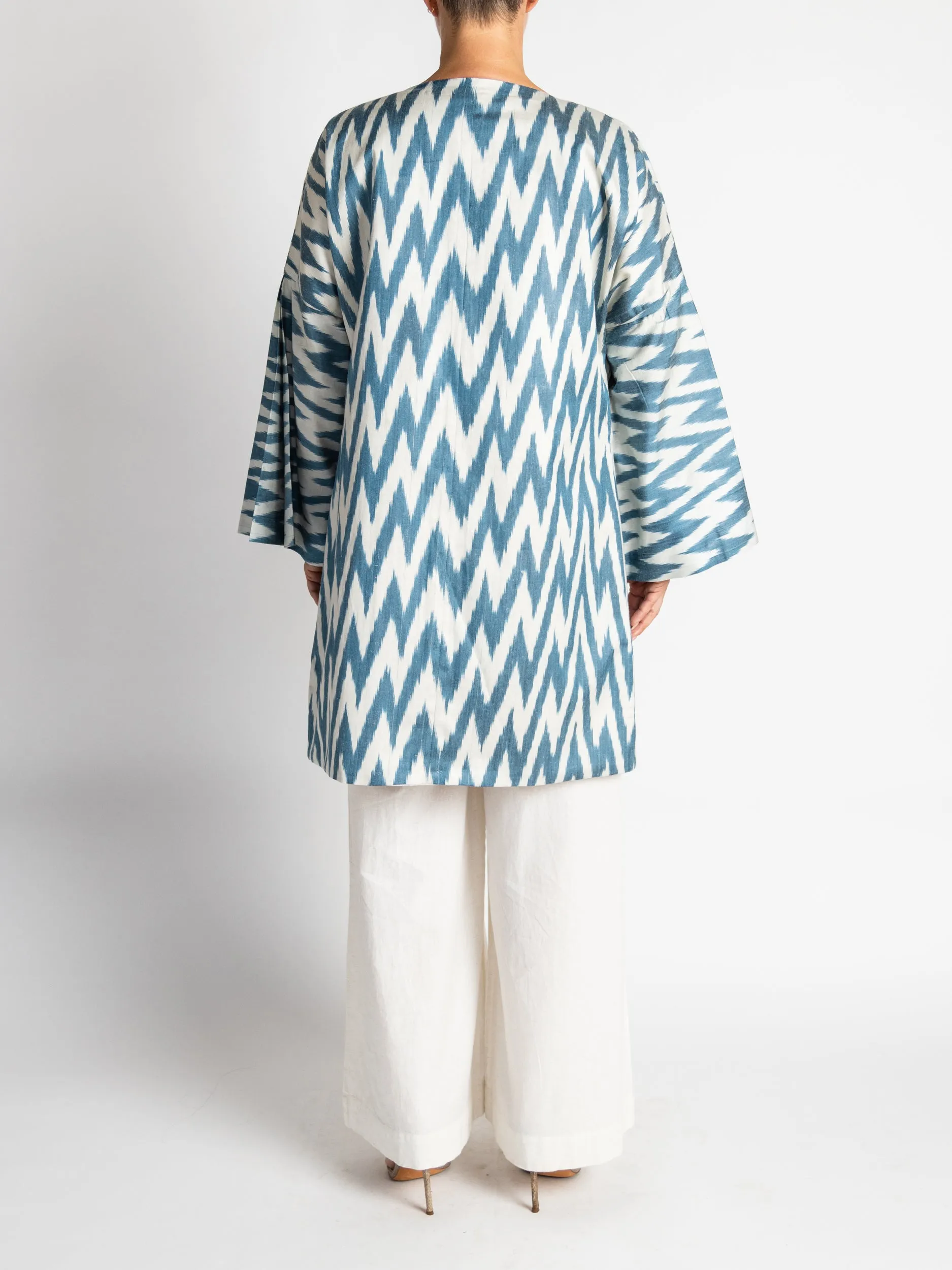 Silk Ikat Chapan Coat