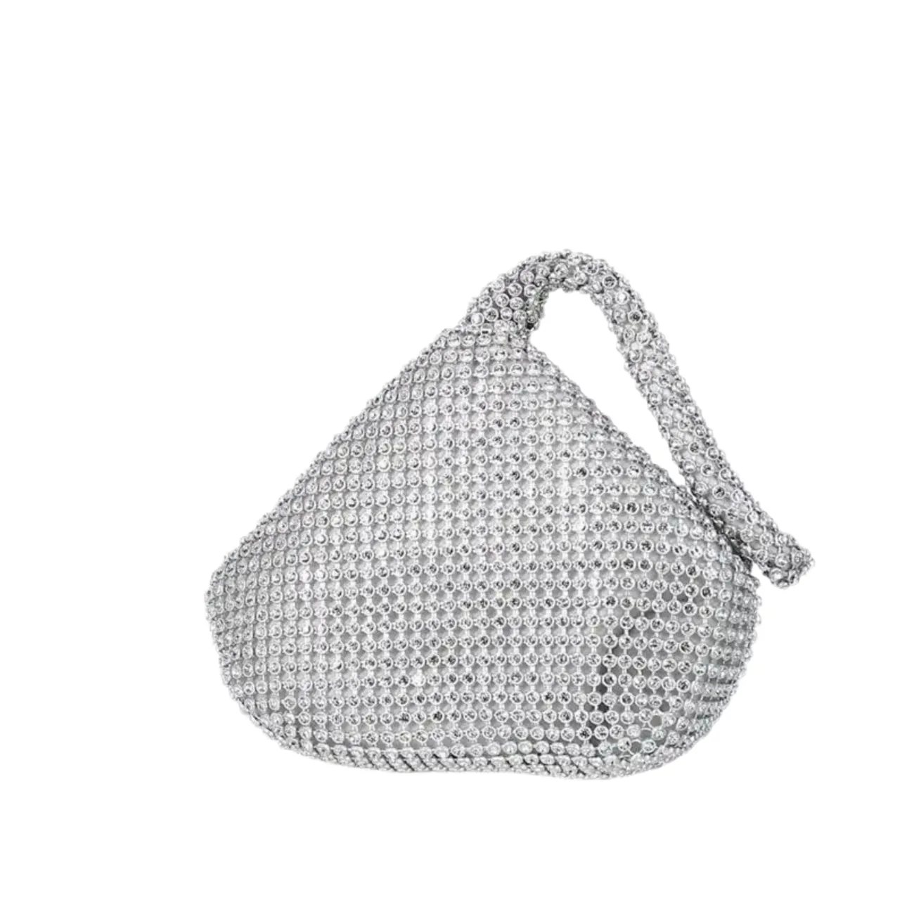 Silver Rhinestone Evening Bag