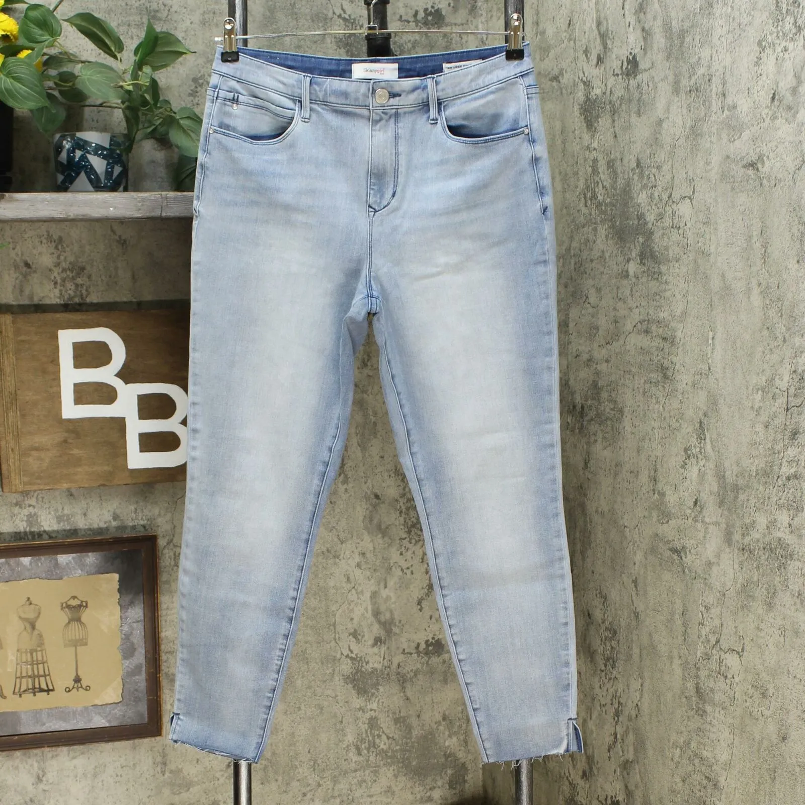 Skinnygirl Women's High Rise Skinny Ankle Jeans Genesee 32