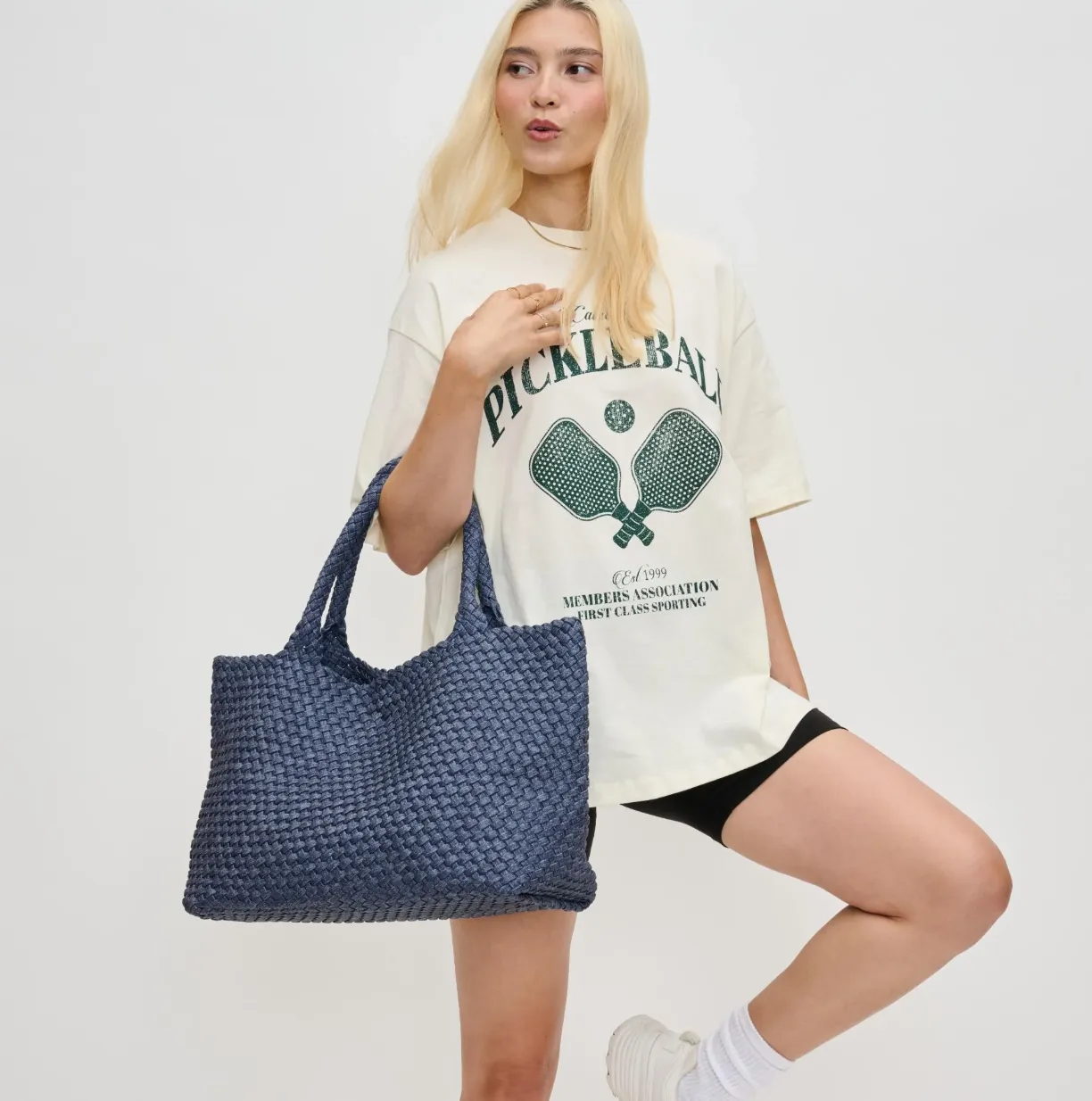 Sky's The Limit - Large Tote - Dark Denim