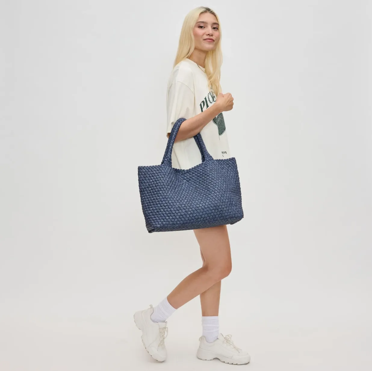 Sky's The Limit - Large Tote - Dark Denim