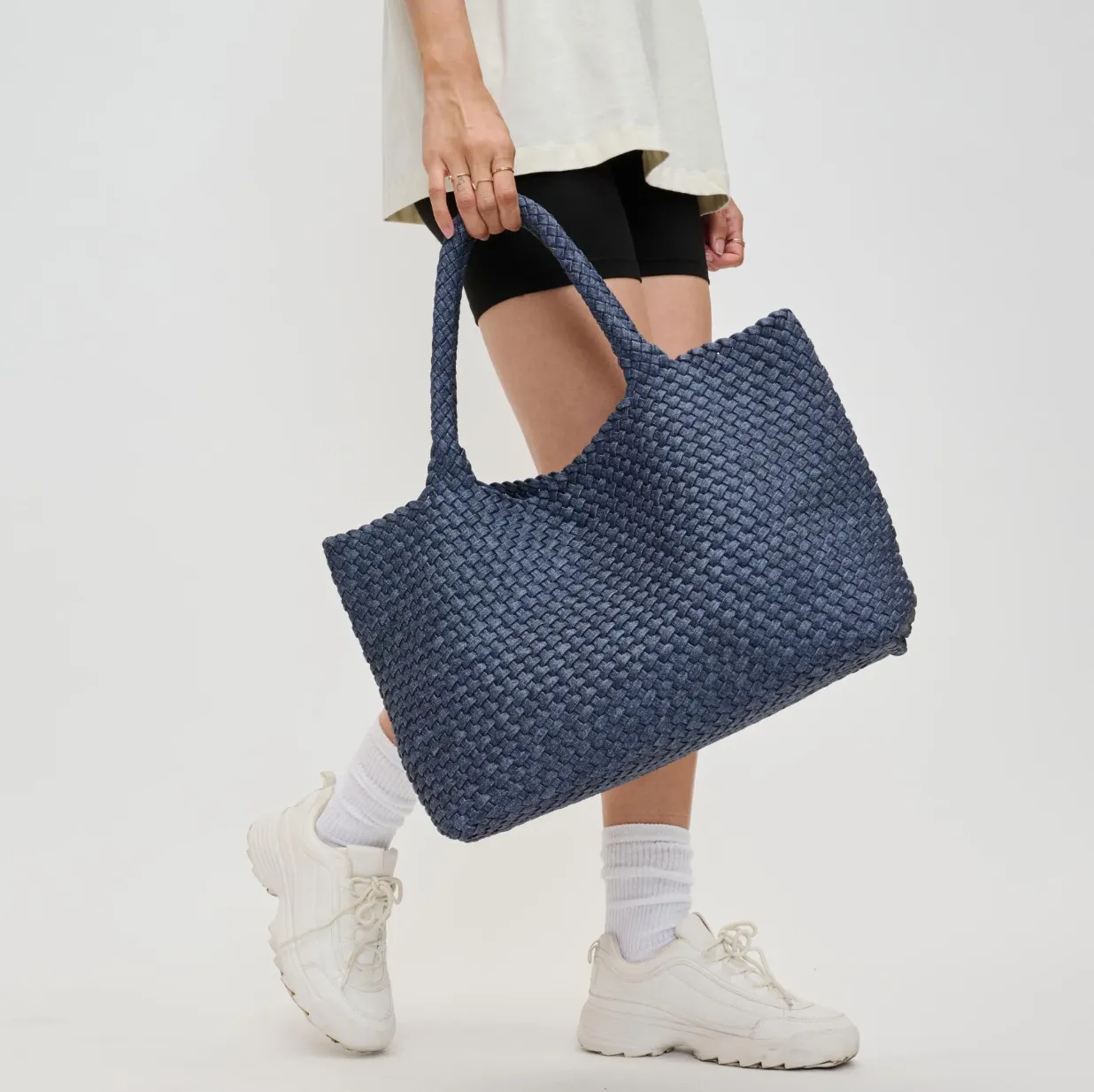 Sky's The Limit - Large Tote - Dark Denim