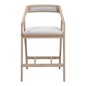 Sleek Mid-Century Counter Stool - Modern Comfort in a Minimalist Design