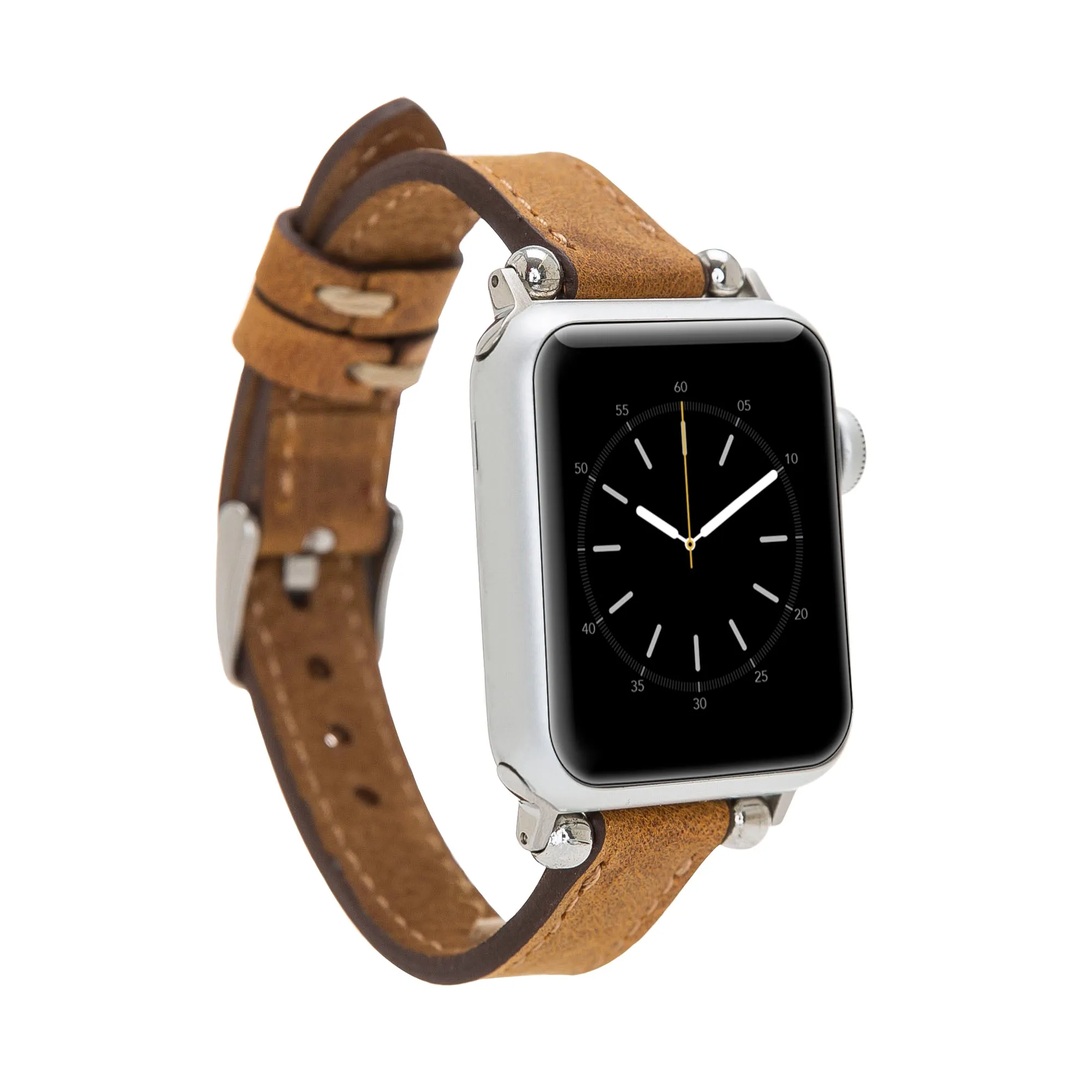 Slim Leather Fitbit Versa Watch Band with Trok