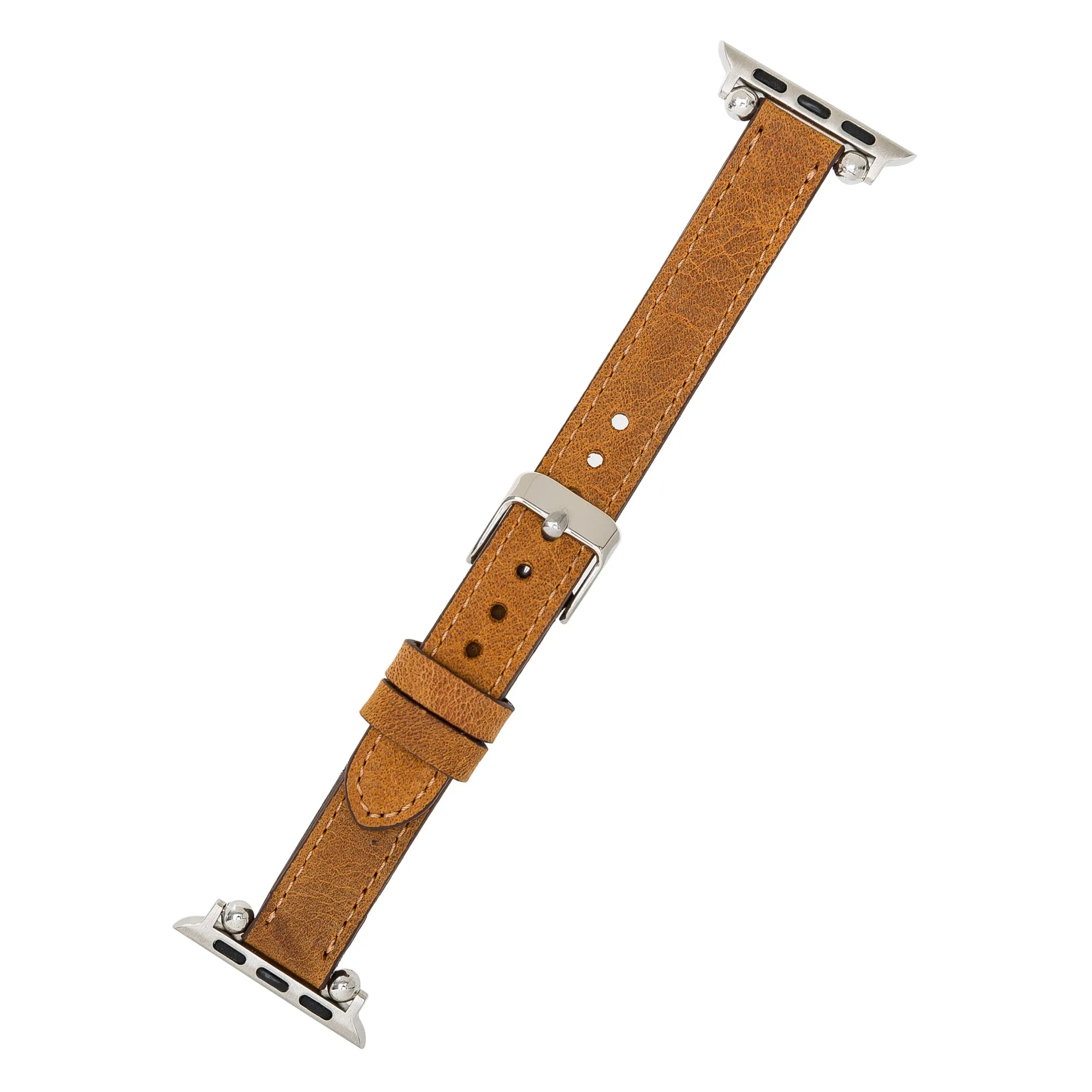 Slim Leather Fitbit Versa Watch Band with Trok