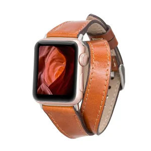 Slim Leather Fitbit Versa Watch Band with Trok