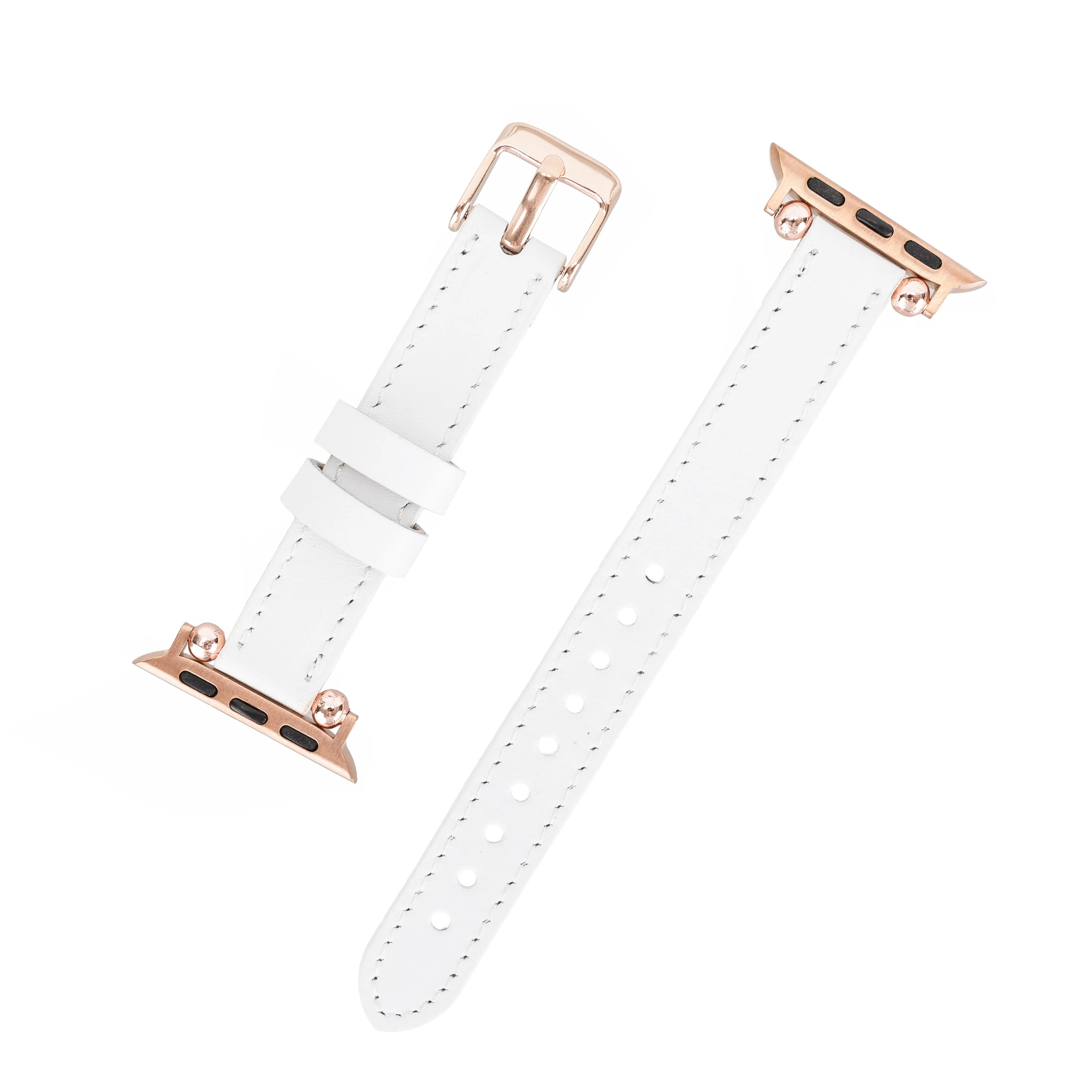Slim Leather Fitbit Versa Watch Band with Trok