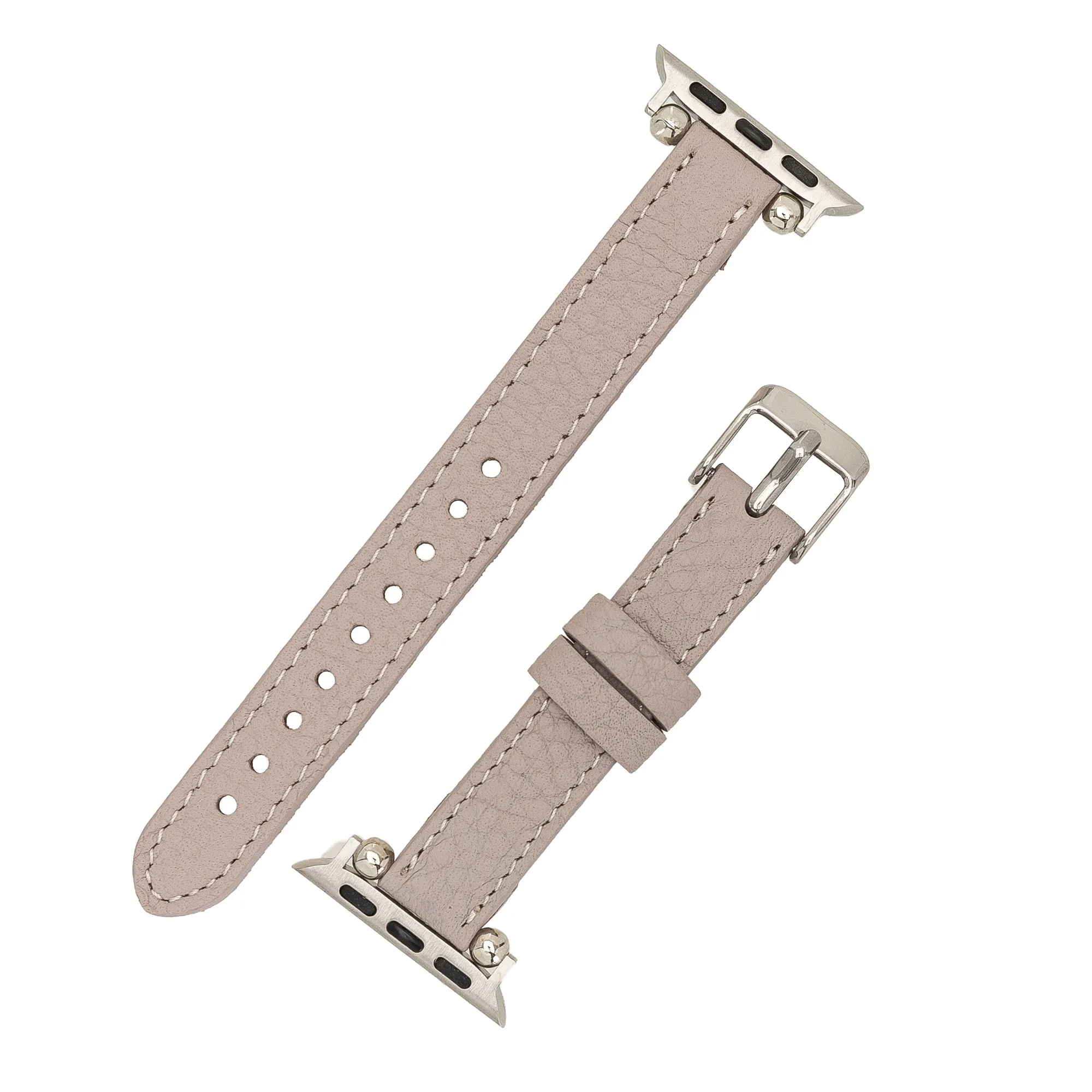 Slim Leather Fitbit Versa Watch Band with Trok