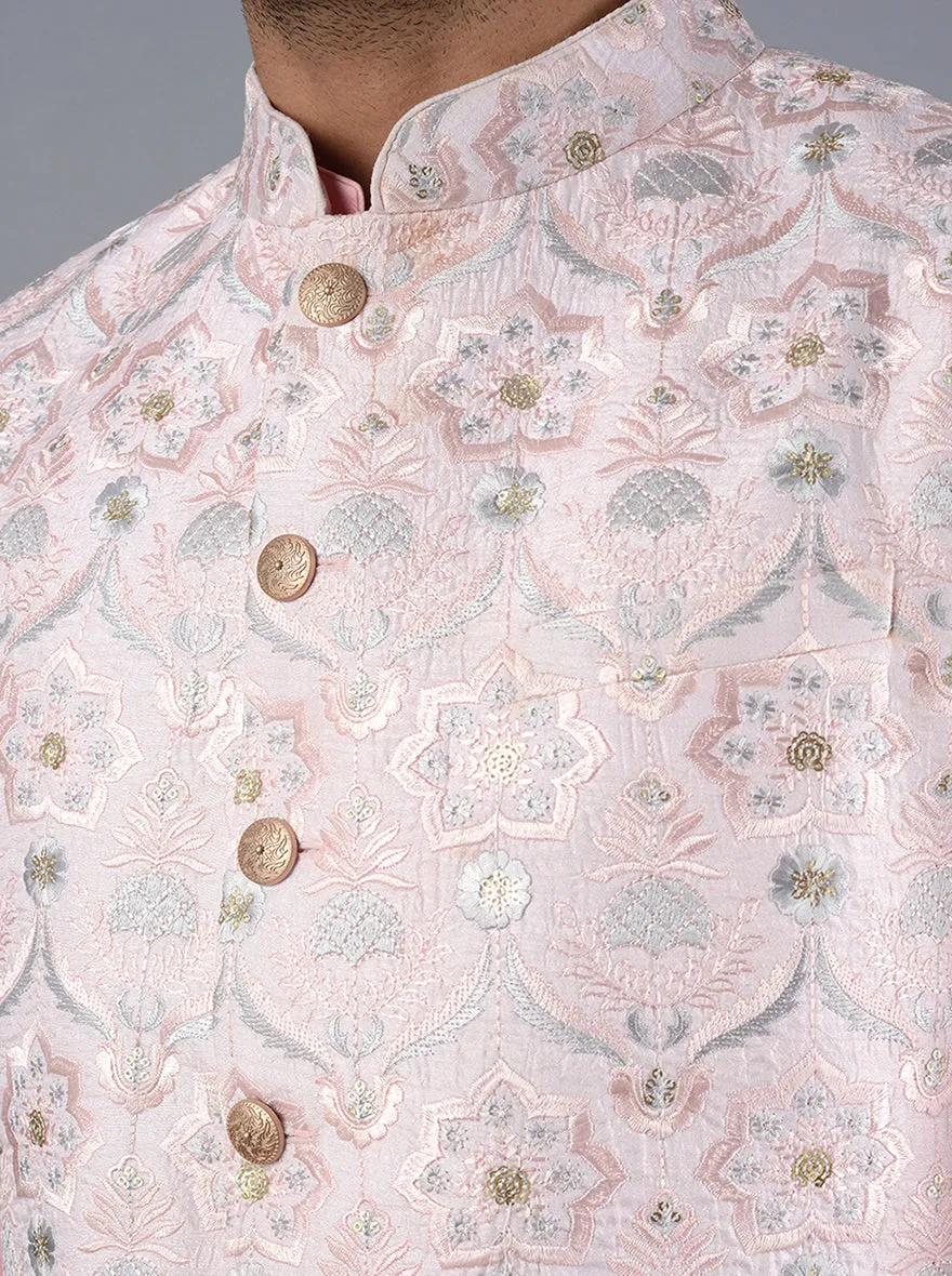 Soft Pink Bandhgala Jacket | TULA