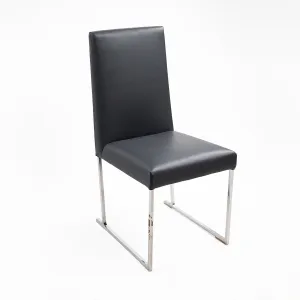 Solo Chair Charcoal Grey Leather