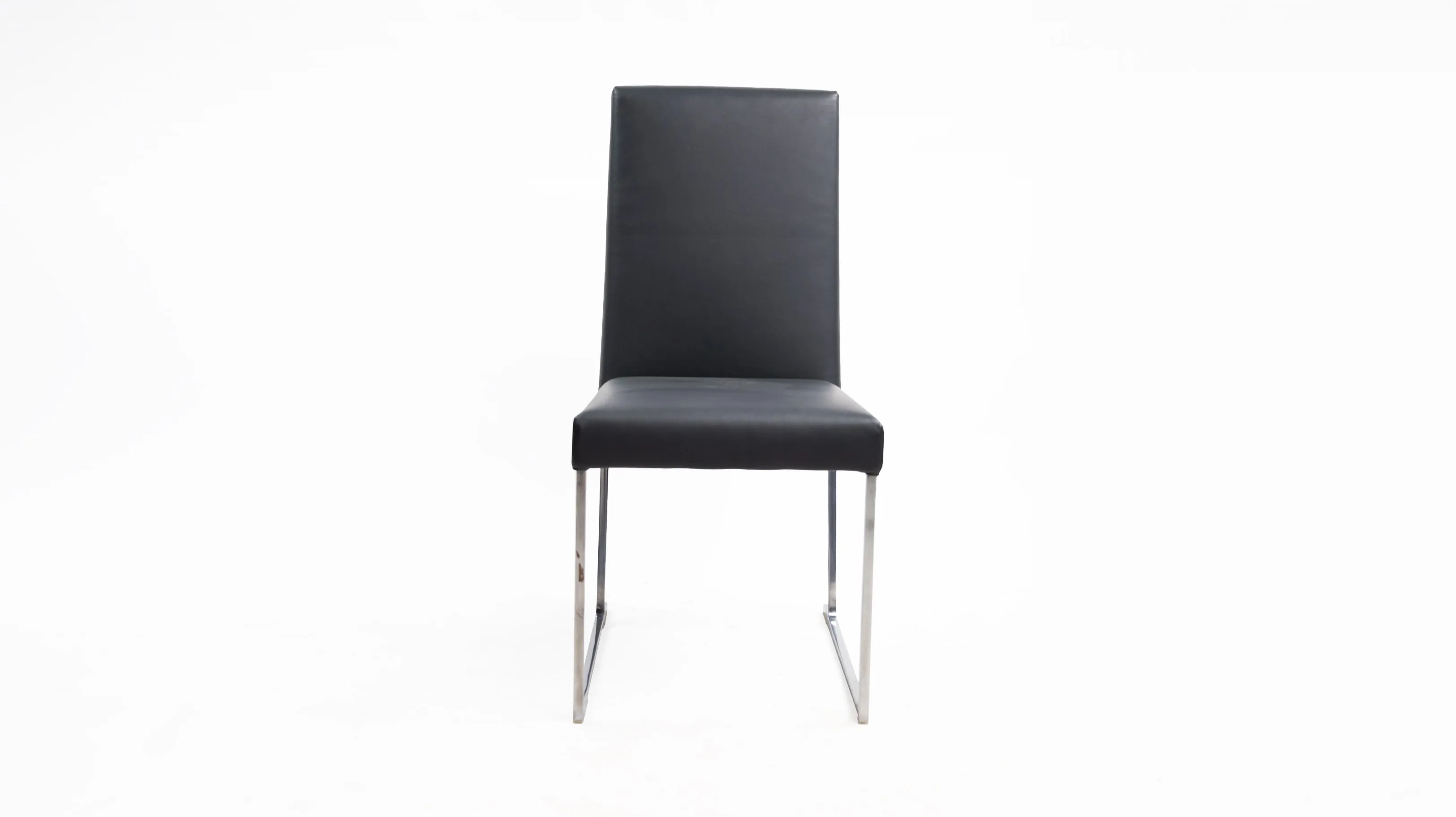 Solo Chair Charcoal Grey Leather